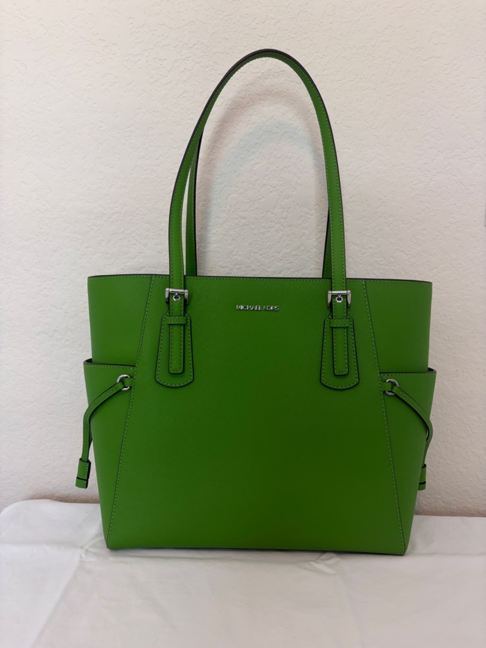 Michael Kors Green Saffiano Leather Tote